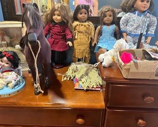 American Girl dolls and accessories