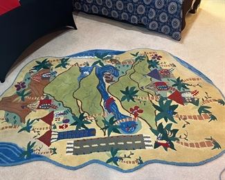 Pottery Barn treasure map rug