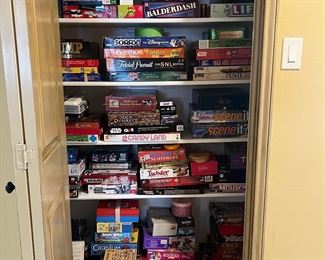 Whole closet of board games