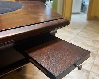 Drink pull out on game table