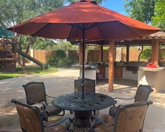 Awesome patio dining set with 5 chairs