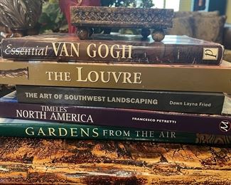 Tons of good coffee table books, this is just a few of them!