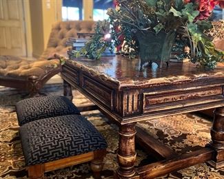 Cute pair of footstools, coffee table