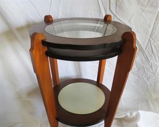 Early 20th C side/occasional table designed by clients Grandfather that was a designer for Rapp & Rapp Architectural firm... 28" tall... 24" across