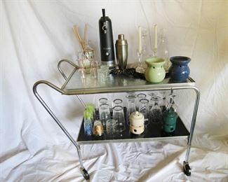MCM Salton warming - serving cart.... $150.00