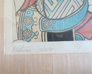 Wood Block Print Signed