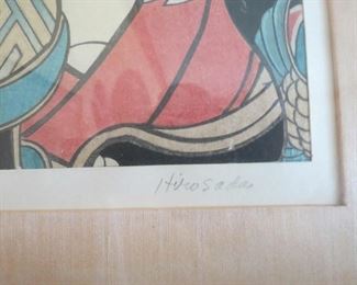 Wood Block Print Signed