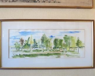 Original watercolor 35" x 18"