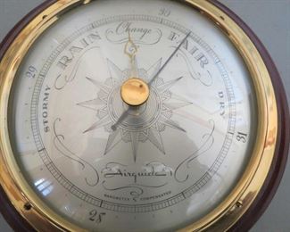 Another view of Vintage wood Airguide weather station