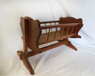 Another view doll crib made by Grandfather