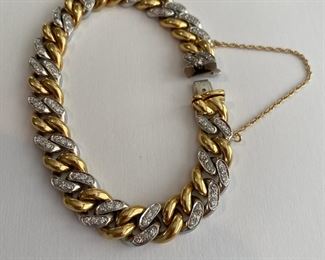 HEAVY 18k & DIAMOND BRACELET