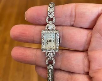 PLATINUM & DIAMOND WATCH