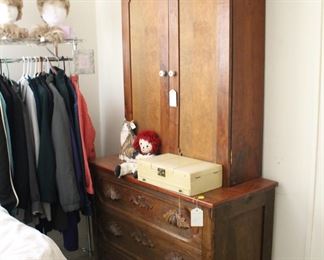 Victorian chest and seperate cabinet