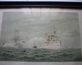 (3) Fred Cozzens lithograph prints from 1892
