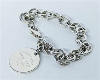Tiffany Sterling Silver Heavy Link Bracelet