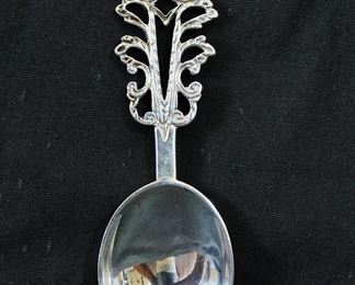 Art Nouveau Silver Spoon