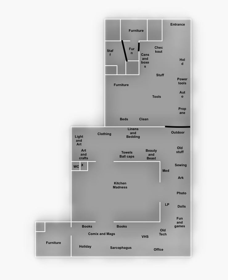 Warehouse Sale Floorplan