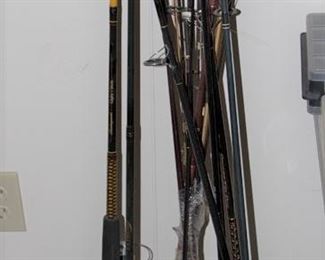 Several fishing rods