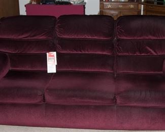 3 cushion Lane sofa.  Converts to a bed
