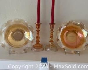 wvintage carnival glass bowls and more1411 t