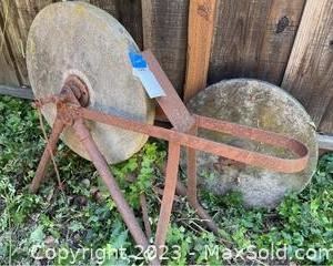 wvintage manual powered sharpening wheel3261 t