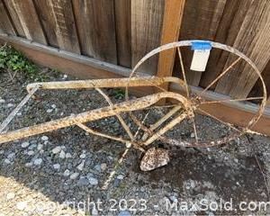 wvintage metal garden cart frame3251 t