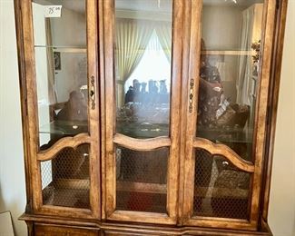 Lovely Vintage China Cabinet - must see in person to appreciate how beautiful the wood is!