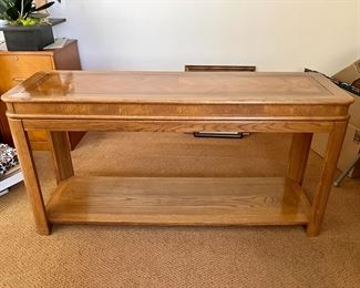 Oak sofa/console table