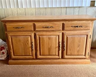 Oak credenza/dresser 