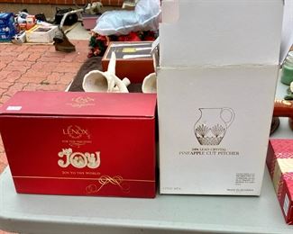 Lenox and crystalware