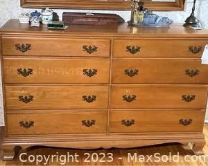 wsolid maple 8 drawer dresser2791 t