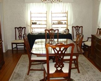 Thomasville Dining Room Table and Chairs  Available for Pre-Sale.