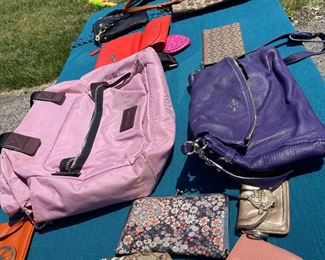 Marc Jacob purses and diaper bags. 
Coach purses and wallets
MK bags and wallets 