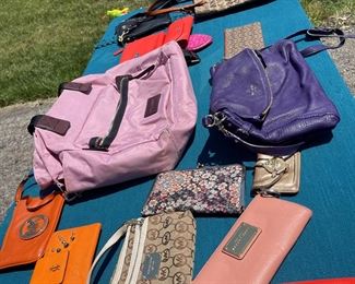 Marc Jacob purses and diaper bags. 
Coach purses and wallets
MK bags and wallets 