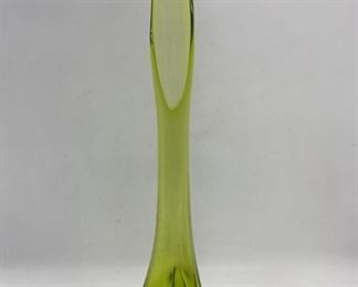 Viking Glass Mid century Swung vase