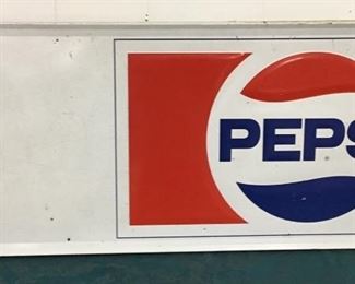 1976 PEPSI Metal Sign (W-54in;H-18in)