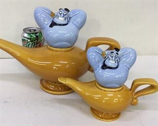 ALADDIN Cookie Jar with matching Salt & Pepper Shakers