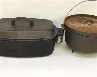 Cast Iron Pots with Lids