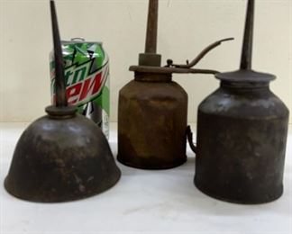 3 Vintage Oil Dispensers