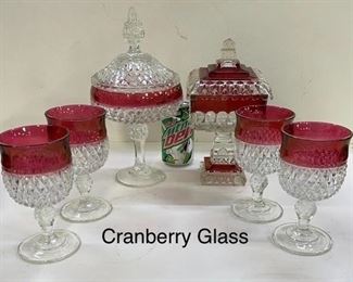 Cranberry Glass Lot