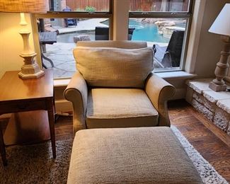 Chair and Ottoman from Drexel Heritage