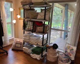 Linens, pillows, blankets and more