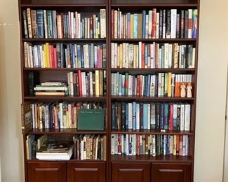 2 bookcases 8’ tall