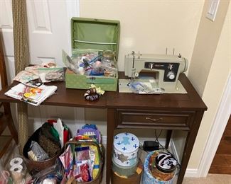 Sewing machine and fabrics