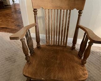 Antique oak rocker