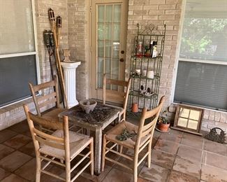 Lots of patio decor
