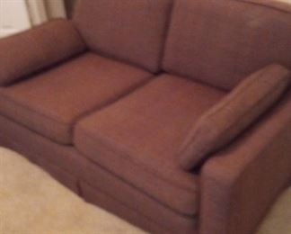 Very comfortable love seat, reupholstered recently.  