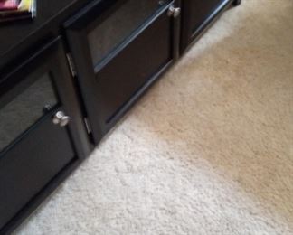 Black TV stand