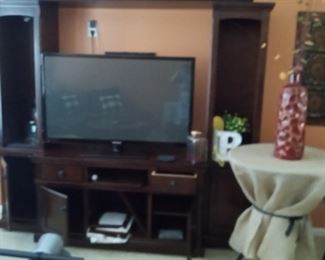 TVx2 and TV center...have all shelves