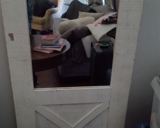 3 mirrored barn doors